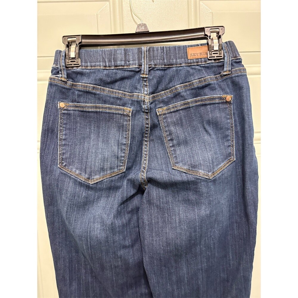 Judy Blue Jeans Womens Size 5 Blue Dark Wash High Rise Pull-On Skinny - Picture 6 of 11